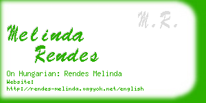 melinda rendes business card